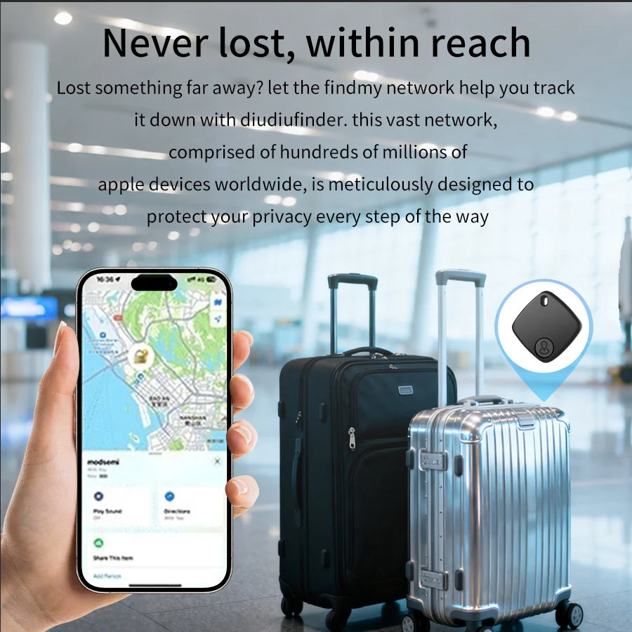 Mini Smart GPS Tracker Tag Bluetooth Locator Key Finder for iOS Android Google Find My Wallet Pet Kids Wireless Tracking Device
