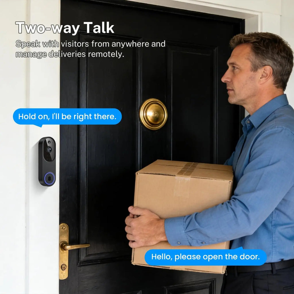 Never miss a visitor again-Smart Wireless Video Doorbell Pro™
