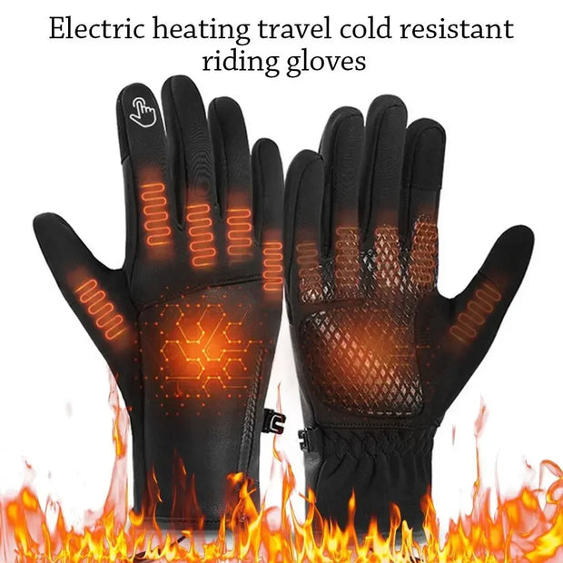 Creative Winter USB Heated Gloves Waterproof Adjustable Touchscreen Gloves Reusable Warm Rechargeable Gloves