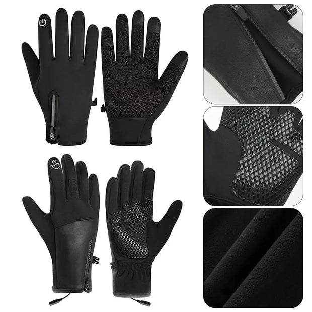 Creative Winter USB Heated Gloves Waterproof Adjustable Touchscreen Gloves Reusable Warm Rechargeable Gloves