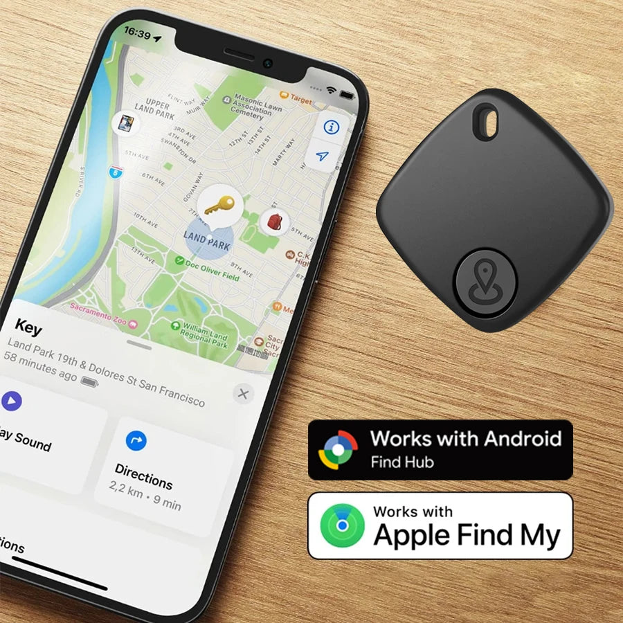 Mini Smart GPS Tracker Tag Bluetooth Locator Key Finder for iOS Android Google Find My Wallet Pet Kids Wireless Tracking Device