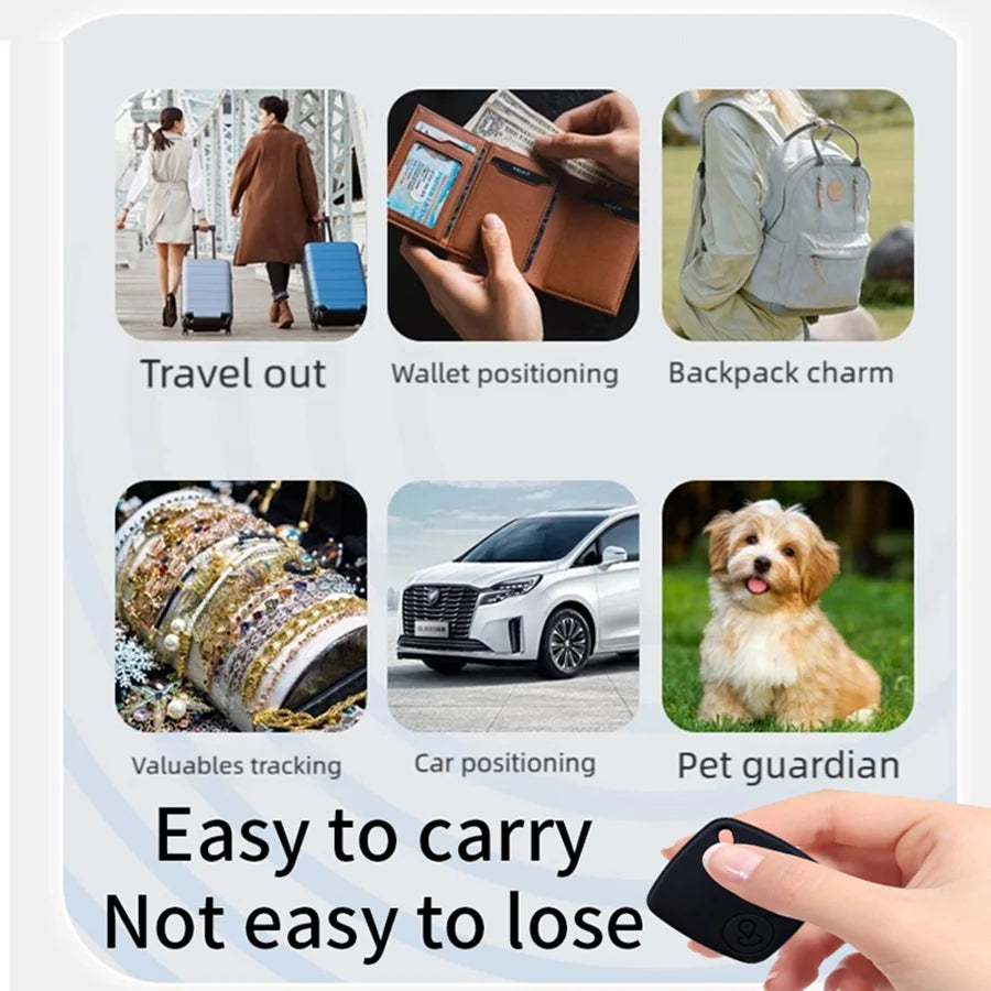 Mini Smart GPS Tracker Tag Bluetooth Locator Key Finder for iOS Android Google Find My Wallet Pet Kids Wireless Tracking Device