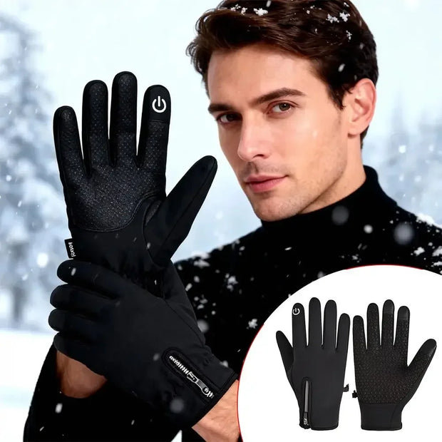 Creative Winter USB Heated Gloves Waterproof Adjustable Touchscreen Gloves Reusable Warm Rechargeable Gloves