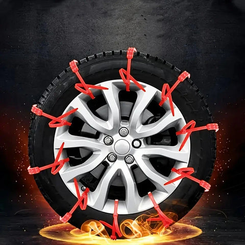 Winter Car Snow Chain Antiskid Car Motorcycle Outdoor Snow Tire Emergency Anti-Skid Tyre Chains Auto Accessories